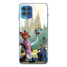 Чохол Зоотрополіс на Motorola MOTO G100 Pro – Нік Джуді і змія