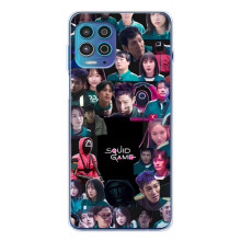 Чехол Гра в кальмара для Motorola MOTO G100 Pro – Коллаж игры кальмара