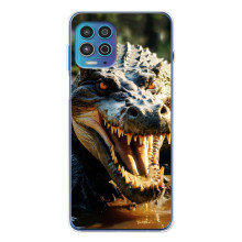 Чехол с картинкой «Хищники» для Motorola MOTO G100 Pro – Крокодил
