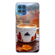 Чехол с уникальным дизайном «Осень с кофе» для Motorola MOTO G100 Pro – Кофе на природе