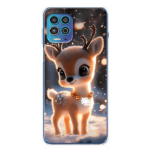 Яркий чехол для Motorola MOTO G100 Pro с Зимними Оленятами – Оленёнок