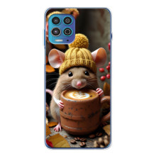 Печатный чехол «Зверята с кофе» для Motorola MOTO G100 Pro – Медведь с кофе