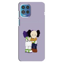Чохли для Motorola MOTO G100 - Bearbrick Louis Vuitton (PREMIUMPrint) (Дружба Беарбрік)