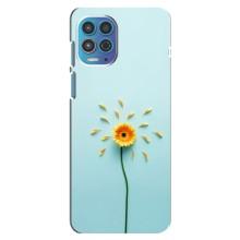 Чохли з квітами для Motorola MOTO G100 (VPrint) (Жовта квітка)
