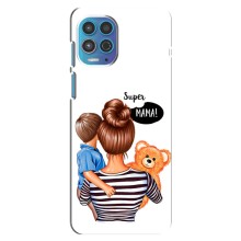 Чохол з друком для Motorola MOTO G100 - (Мама з дитинкою) (AlphaPrint) (Мама з синочком)