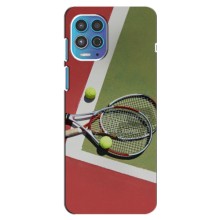 Чохли з прінтом Спортивна тематика для Motorola Moto G100 – Ракетки теніс