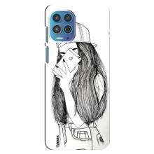 Чохол з друком для Motorola MOTO G100 - (Мода) (AlphaPrint) (Фото дівчини)