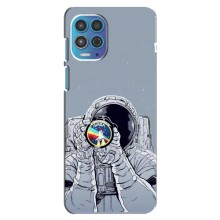 Чохол NASA для Motorola MOTO G100 (AlphaPrint) (Космонавт фото)