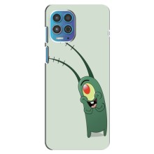 Чехол с картинкой "Одноглазый Планктон" на Motorola Moto G100 (Милый Планктон)