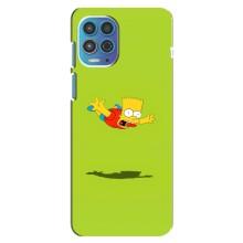 Чjхол з Сімпсонами для Motorola MOTO G100 (VPrint) (Барт Сімпсон)