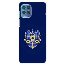 Чехол Укр Символика для Motorola MOTO G100 (Цветущий Герб)
