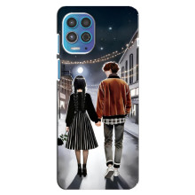 Чехол с дизайном Венздей 2 на Motorola MOTO G100 – Уэнсдей и Тайлер