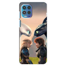 Чехол как приручить дракона на Motorola MOTO G100 – Гикавка и Астрид