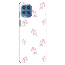 Чохол з розовим принтом для Motorola MOTO G100 (Рожеві квіти)