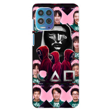 Чехол Гра в кальмара для Motorola MOTO G100 – Персонажи игры кальмара