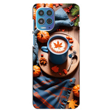 Чехол с уникальным дизайном «Осень с кофе» для Motorola MOTO G100 – Кофе и тыквы