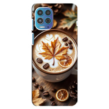 Чехол с уникальным дизайном «Осень с кофе» для Motorola MOTO G100 – Пряный кофе