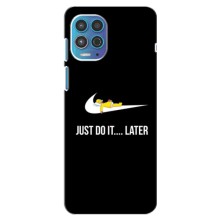 Силиконовый Чехол на Motorola MOTO G100 с картинкой Nike (Later)