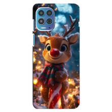 Яркий чехол для Motorola MOTO G100 с Зимними Оленятами – Олень в шарфе