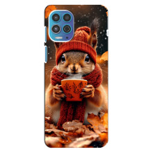 Друкований чохол 'Звірята з кавою' для Motorola MOTO G100 – Білка з кавою
