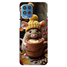 Друкований чохол 'Звірята з кавою' для Motorola MOTO G100 – Мишка з кавою