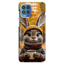 Друкований чохол 'Звірята з кавою' для Motorola MOTO G100 – Зайчик з кавою