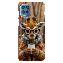 Друкований чохол 'Звірята з кавою' для Motorola MOTO G100 – Жираф з кавою