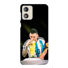 Чехлы для Motorola MOTO G13 (Leo чемпион) (AlphaPrint) (Кубок Месси)