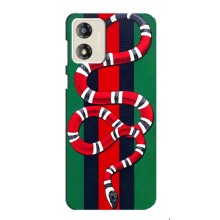 Чехлы ГУЧЧИ для Мото джи 13 (AlphaPrint) (Gucci змия)