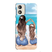 Чехол с печатью для Motorola MOTO G13 - (Мама с ребенком) (AlphaPrint) (Мама с доченькой)