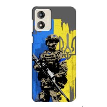 Чехлы с картинкой ЗСУ для Motorola MOTO G13 (AlphaPrint) (АРТ солдат)
