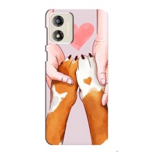 Чехлы с собаками для Motorola MOTO G13 (VPrint) (Любовь к собакам)