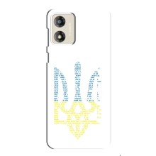 Чехлы для Motorola MOTO G13  Укр. Символика (AlphaPrint) (Герб из букв)