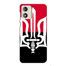 Чехлы УПА (Красно-Чёрный) на Motorola MOTO G13 – Герб Украины