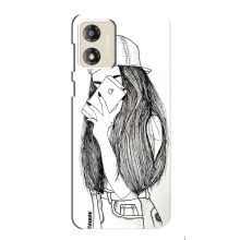 Чехол с печатью для Motorola MOTO G13 - (Мода) (AlphaPrint) (Фото девочки)