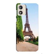Чехол Эйфелева Башня для Motorola MOTO G13 - (AlphaPrint) (Дорога в Париж)