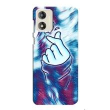 Чехол с принтом для Motorola MOTO G13 (AlphaPrint - Знак сердечка)
