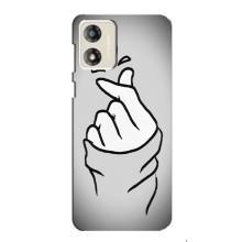 Чехол с принтом для Motorola MOTO G13 (AlphaPrint - Знак сердечка)