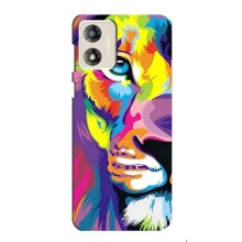 Чохол з картинкою ЛЕВ для Motorola MOTO G13 (VPrint) (Яскравий Лев)