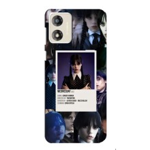Чехлы Венсдей на Motorola MOTO G13 Уэнсдей (AlphaPrint) (коллаж Уэнздей)