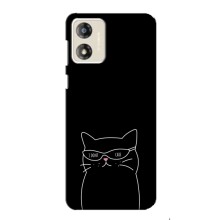 Чехол с рисунком кот на Motorola MOTO G13 (Равнодушный кот)