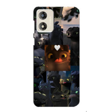 Чехол как приручить дракона на Motorola MOTO G13 – Дракон коллаж