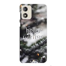 Новогодние, Праздничные Чехлы для Motorola MOTO G13 - 2024 год (Hello winter)