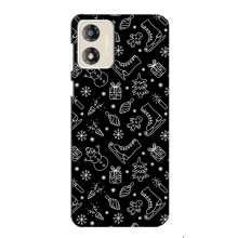 Новогодние, Праздничные Чехлы для Motorola MOTO G13 - 2024 год (Новогодний фон)