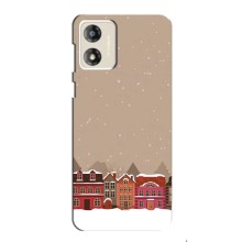 Новогодние, Праздничные Чехлы для Motorola MOTO G13 - 2024 год (Зимний город)