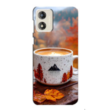 Чехол с уникальным дизайном «Осень с кофе» для Motorola MOTO G13 – Кофе на природе
