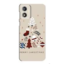 Рождественские Чехлы для Motorola MOTO G13 (VPrint) (Merry Christmas)