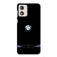 Силиконовый бампер с картинкой машины на Motorola MOTO G13 – Черный BMW