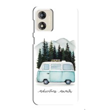 Силиконовый бампер с картинкой машины на Motorola MOTO G13 – Домик на колесах
