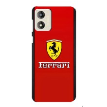 Силиконовый бампер с картинкой машины на Motorola MOTO G13 – Ferrari Logo